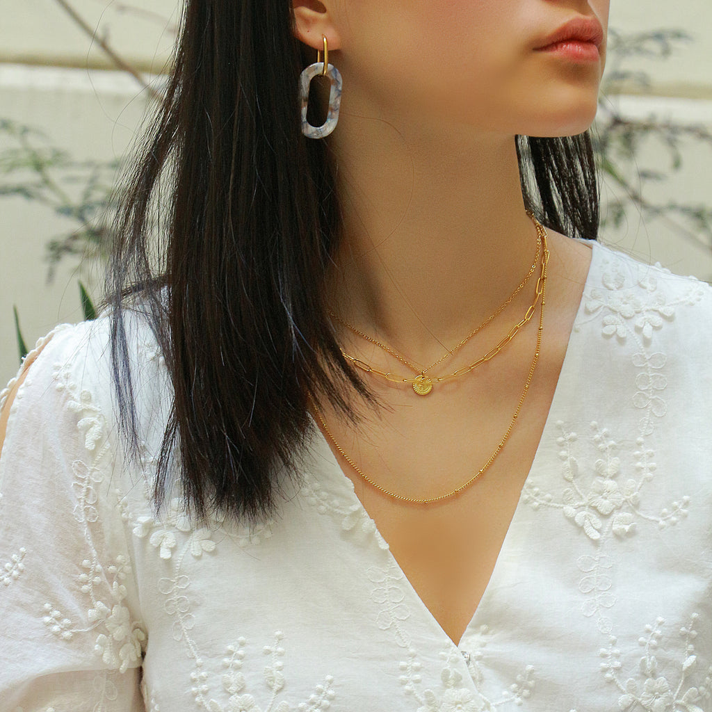 3row layered ST necklace