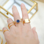 Knight Square Medal Ring