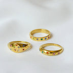 Multicoloured Stamp Ring