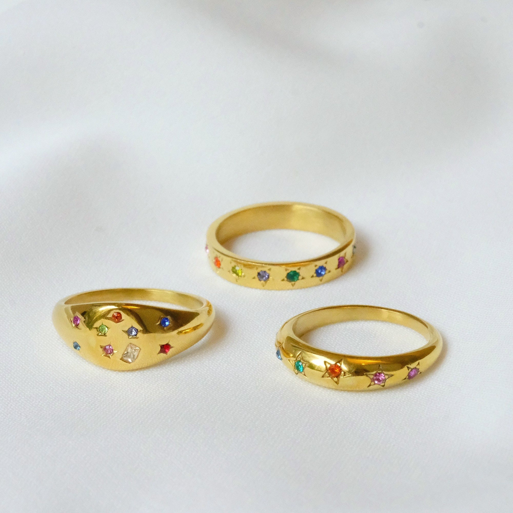 Multicoloured Stamp Ring