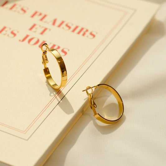 Flat Hoop Earrings