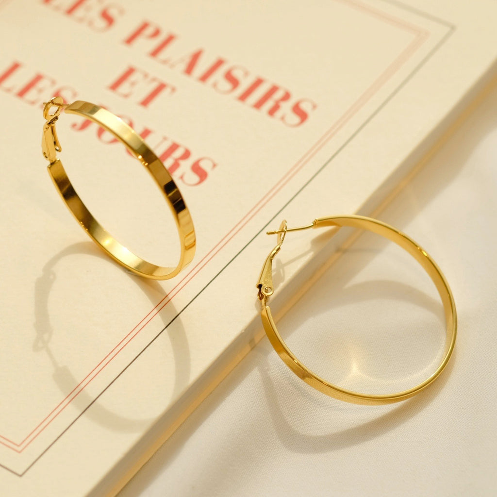 Flat Hoop Earrings