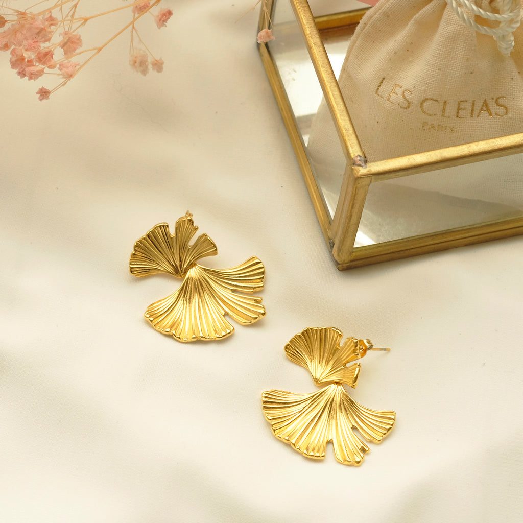 Big Ginkgo ST earrings